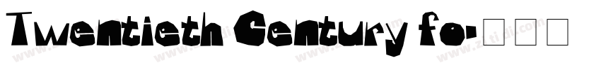Twentieth Century fo字体转换